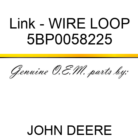 Link - WIRE LOOP 5BP0058225
