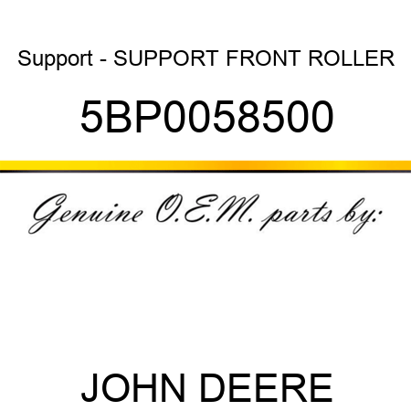Support - SUPPORT, FRONT ROLLER 5BP0058500