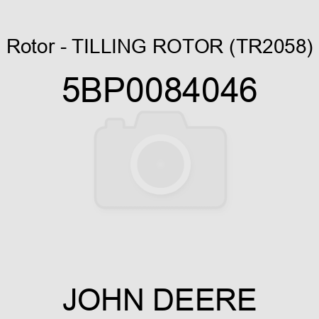 Rotor - TILLING ROTOR (TR2058) 5BP0084046