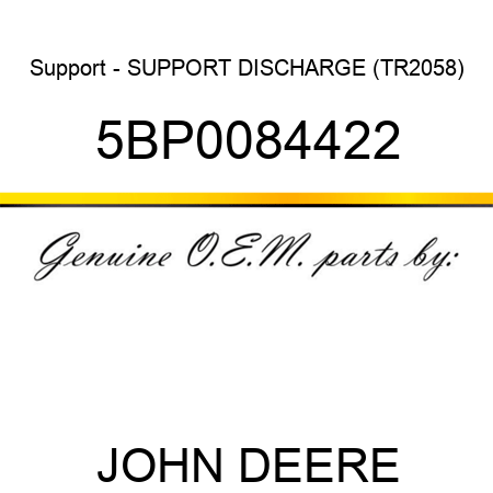 Support - SUPPORT DISCHARGE (TR2058) 5BP0084422