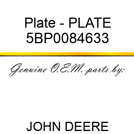 Plate - PLATE 5BP0084633