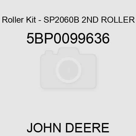 Roller Kit - SP2060B 2ND ROLLER 5BP0099636
