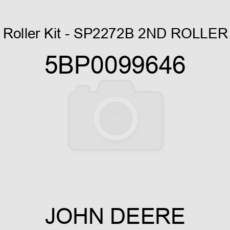 Roller Kit - SP2272B 2ND ROLLER 5BP0099646