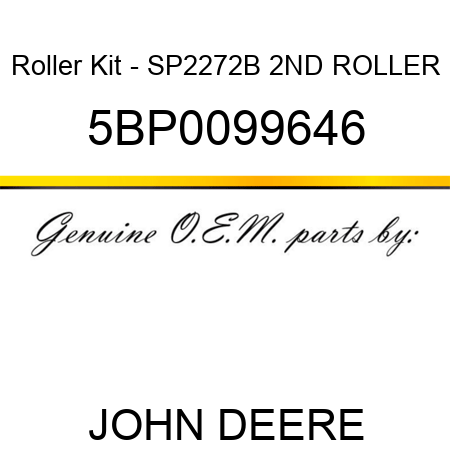Roller Kit - SP2272B 2ND ROLLER 5BP0099646