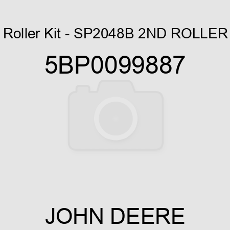 Roller Kit - SP2048B 2ND ROLLER 5BP0099887