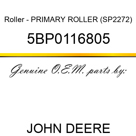 Roller - PRIMARY ROLLER (SP2272) 5BP0116805