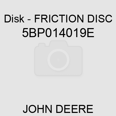Disk - FRICTION DISC 5BP014019E