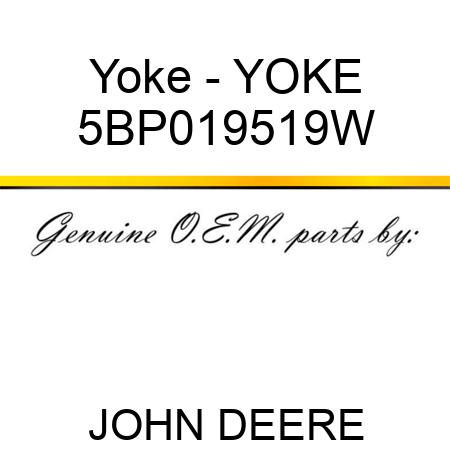 Yoke - YOKE 5BP019519W