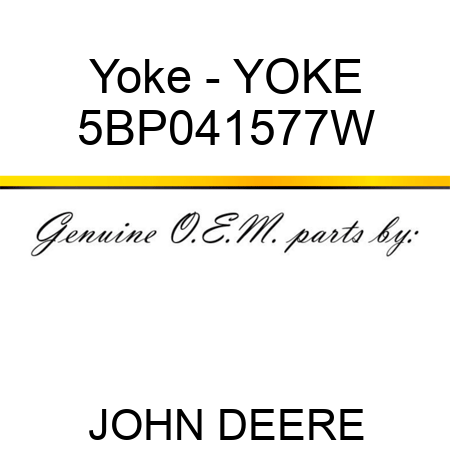 Yoke - YOKE 5BP041577W