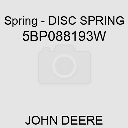 Spring - DISC SPRING 5BP088193W