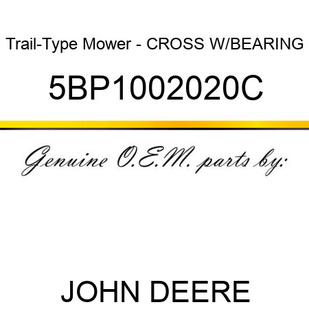 Trail-Type Mower - CROSS W/BEARING 5BP1002020C