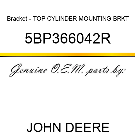 Bracket - TOP CYLINDER MOUNTING BRKT 5BP366042R