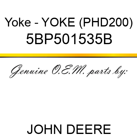 Yoke - YOKE (PHD200) 5BP501535B