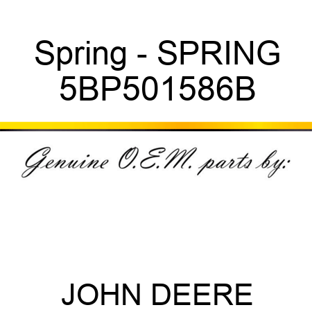 Spring - SPRING 5BP501586B