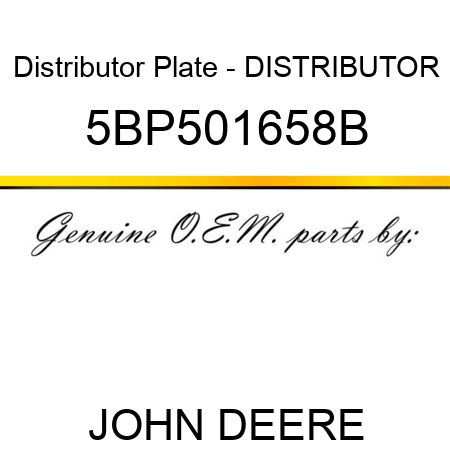 Distributor Plate - DISTRIBUTOR 5BP501658B