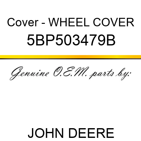 Cover - WHEEL COVER 5BP503479B