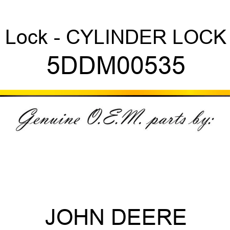 Lock - CYLINDER LOCK 5DDM00535
