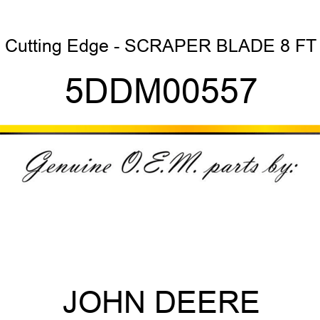 Cutting Edge - SCRAPER BLADE 8 FT 5DDM00557