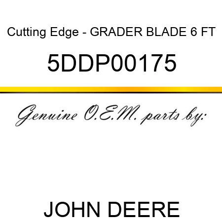 Cutting Edge - GRADER BLADE 6 FT 5DDP00175