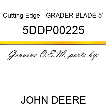 Cutting Edge - GRADER BLADE 5` 5DDP00225