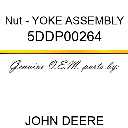 Nut - YOKE ASSEMBLY 5DDP00264