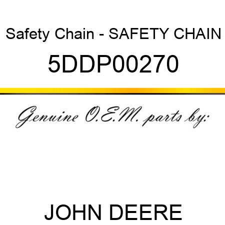 Safety Chain - SAFETY CHAIN 5DDP00270