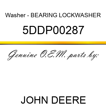 Washer - BEARING LOCKWASHER 5DDP00287