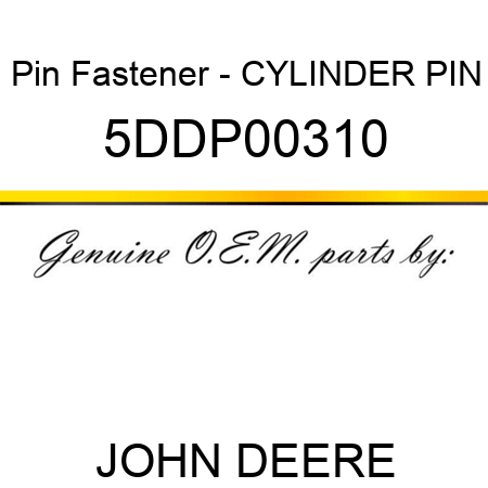 Pin Fastener - CYLINDER PIN 5DDP00310