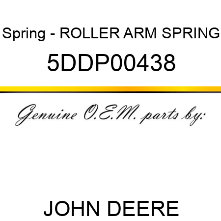 Spring - ROLLER ARM SPRING 5DDP00438