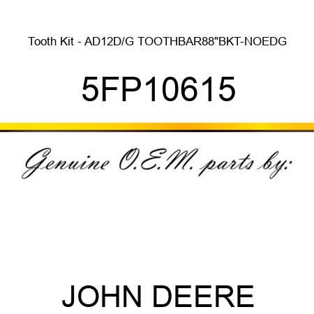 Tooth Kit - AD12D/G TOOTHBAR88