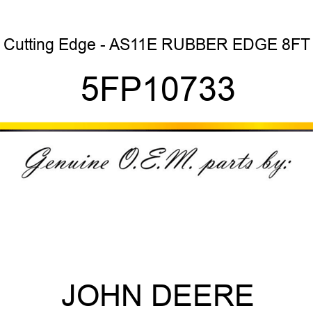 Cutting Edge - AS11E RUBBER EDGE 8FT 5FP10733