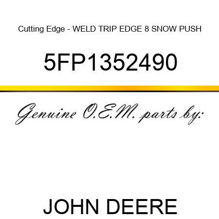 Cutting Edge - WELD TRIP EDGE 8 SNOW PUSH 5FP1352490
