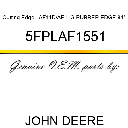 Cutting Edge - AF11D/AF11G RUBBER EDGE 84