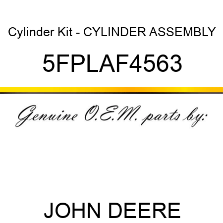 Cylinder Kit - CYLINDER ASSEMBLY 5FPLAF4563