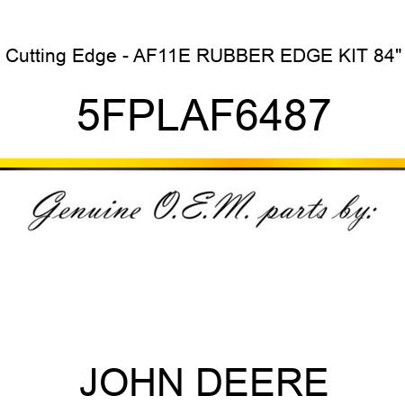 Cutting Edge - AF11E RUBBER EDGE KIT 84