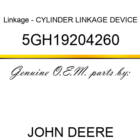 Linkage - CYLINDER LINKAGE DEVICE 5GH19204260