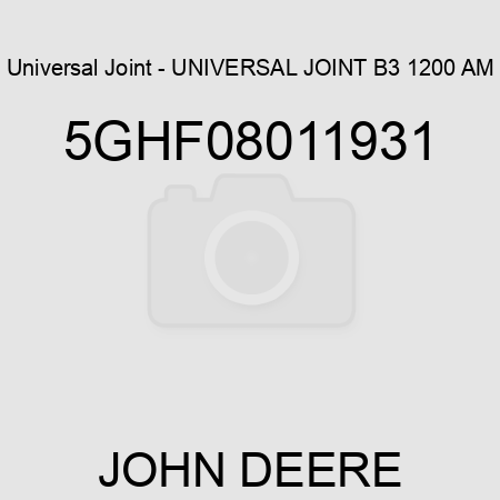 Universal Joint - UNIVERSAL JOINT B3 1200 AM 5GHF08011931