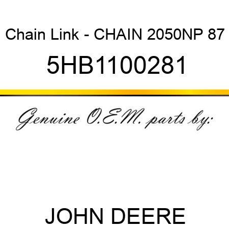 Chain Link - CHAIN 2050NP 87 5HB1100281