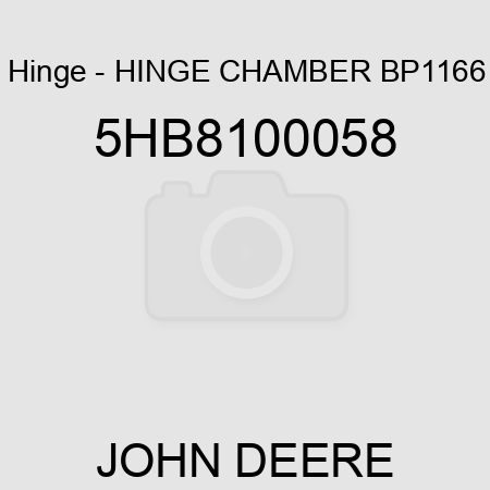 Hinge - HINGE, CHAMBER BP1166 5HB8100058