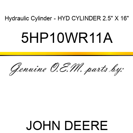 Hydraulic Cylinder - HYD CYLINDER 2.5