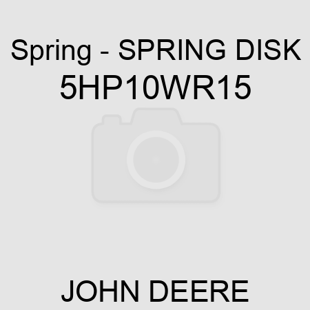 Spring - SPRING DISK 5HP10WR15