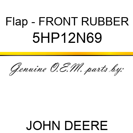 Flap - FRONT RUBBER 5HP12N69