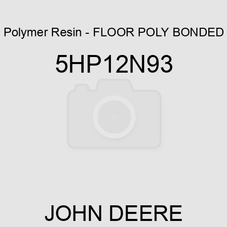 Polymer Resin - FLOOR POLY BONDED 5HP12N93