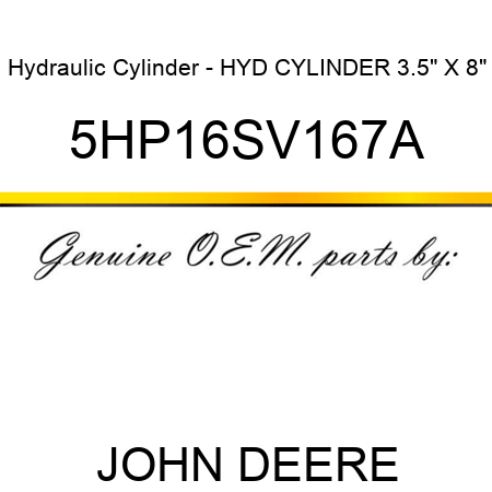 Hydraulic Cylinder - HYD CYLINDER 3.5