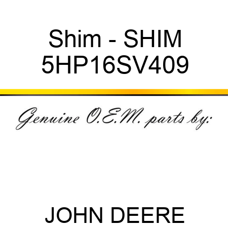 Shim - SHIM 5HP16SV409