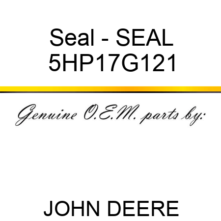 Seal - SEAL 5HP17G121