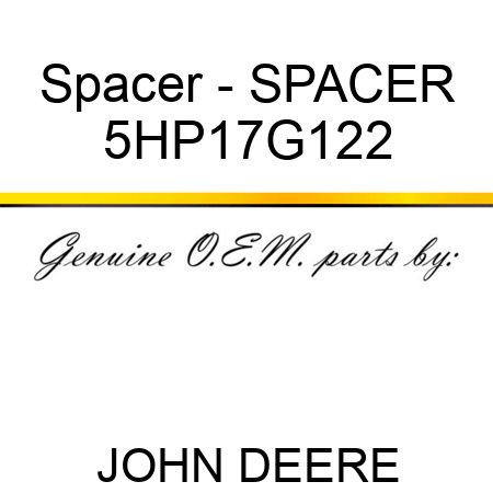 Spacer - SPACER 5HP17G122