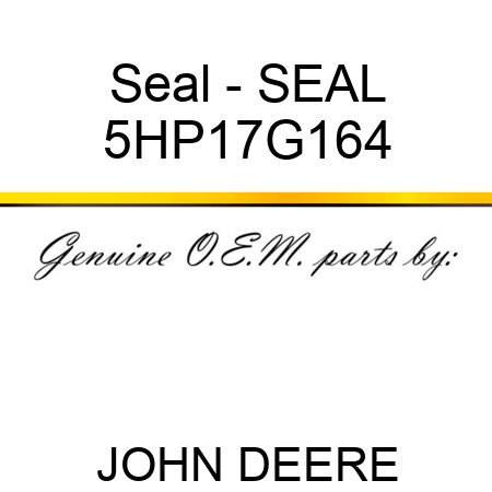 Seal - SEAL 5HP17G164