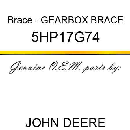 Brace - GEARBOX BRACE 5HP17G74