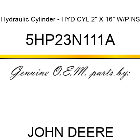 Hydraulic Cylinder - HYD CYL 2